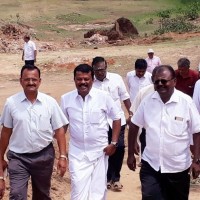 Hon Minister Mr Balakrishnareddy Visits Anthivadi Lake
